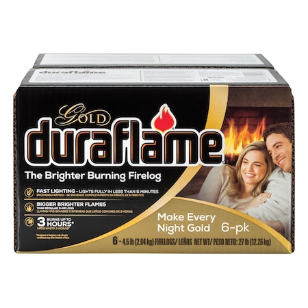 Duraflame Duraflame Gold Fire Log 3 hr 6 pk 4.5 lb 4577
